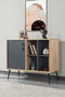 Hanah Home Şile 4109 Consola Roble Zafiro y Antracita